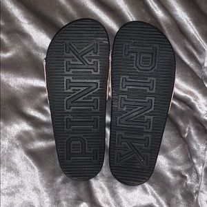 PINK Shoes - PINK Iridescent Slides PINK Shoes - PINK Iridescent Slides